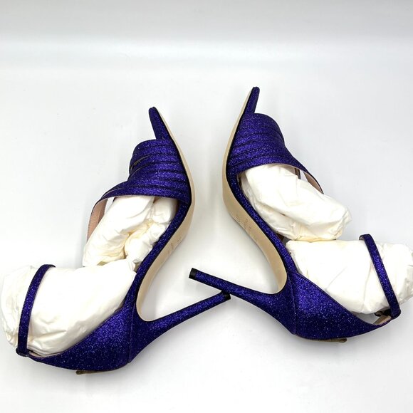 SJP Sarah Jessica Parker 36.5 EU‎ Purple Stiletto Dress Sandals Heels Shoes - Picture 7 of 14